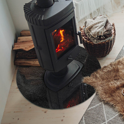 Szkło pod kominek Tekstura kamiennej powierzchni