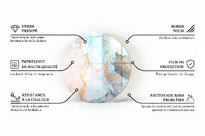 Szyba pod kominek Abstrakcyjny wzór geometryczny