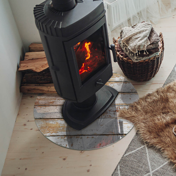 Podkładka pod kominek Zniszczona drewniana deska