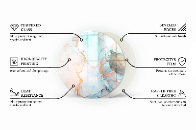 Podkładka pod kominek Abstrakcyjne fale i linie