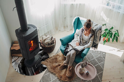 Podkładka pod kominek Abstrakcyjne fale i linie