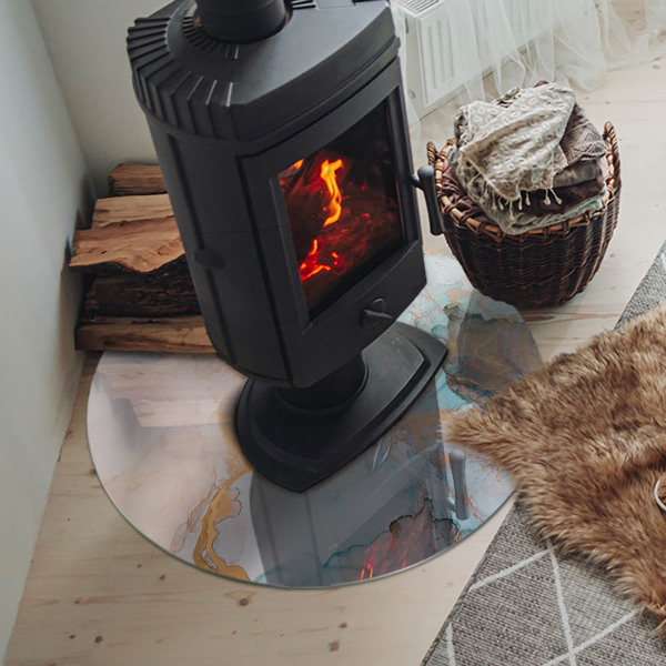 Podkładka pod kominek Abstrakcyjny wzór płynny