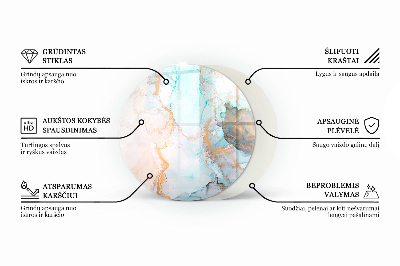 Podkładka pod kominek Elegancki marmur z żyłkami