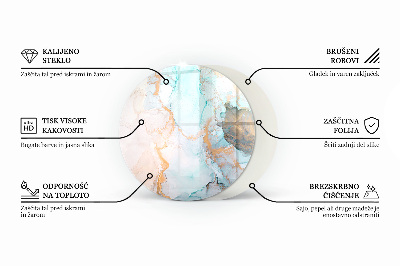 Podkładka pod kominek Elegancki marmur z żyłkami