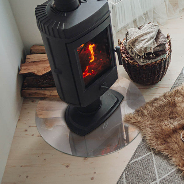 Szkło pod kominek Naturalny wzór kamienia