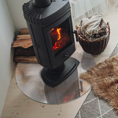 Szkło pod kominek Naturalny wzór kamienia