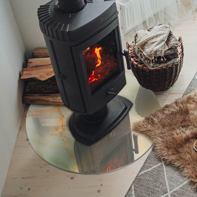 Szyba pod kominek Abstrakcyjny wzór marmuru