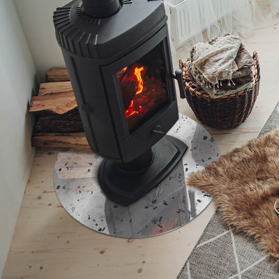 Podkładka pod kominek Wzór kamienny z drobinkami