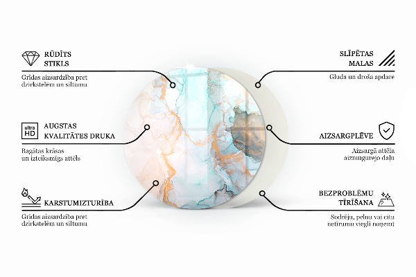 Szyba pod kominek Kolor Szaro-brązowy