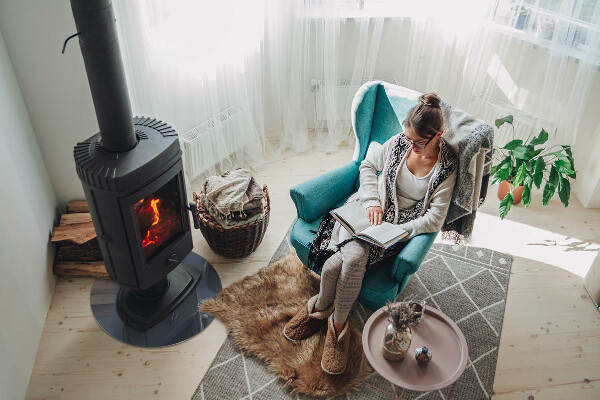 Szkło pod kominek Kolor Ciemnoniebieski