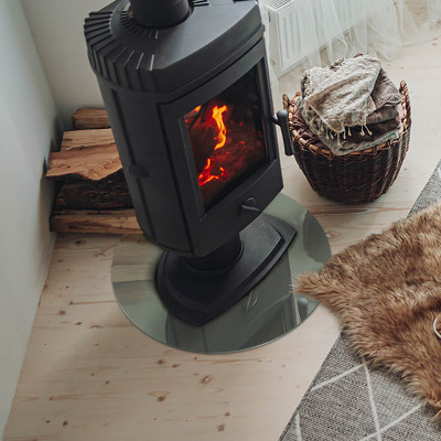 Szyba pod kominek Kolor szaro-zielony