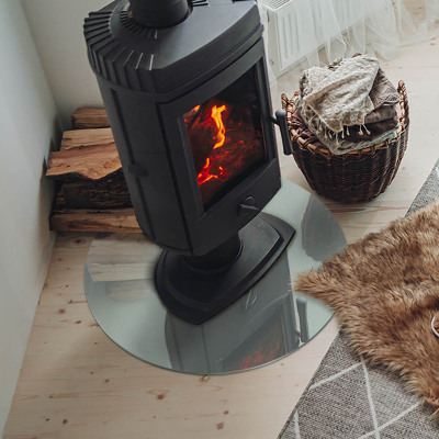 Szyba pod kominek Kolor Jasnozielony