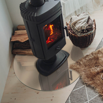 Szkło pod kominek Kolor Beżowy