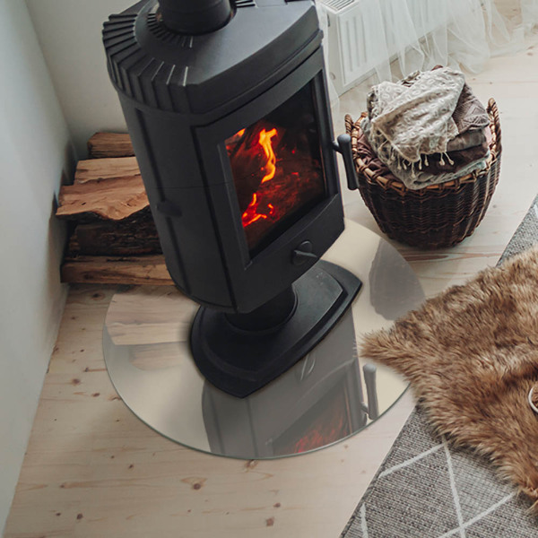 Szyba pod kominek Kolor Beżowy