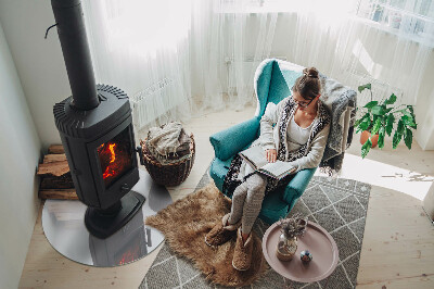 Szyba pod kominek Kolor Jasny szary