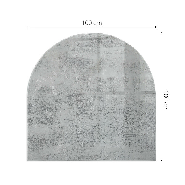 Szyba hartowana pod kominek półowalna Abstrakcyjny wzór tła