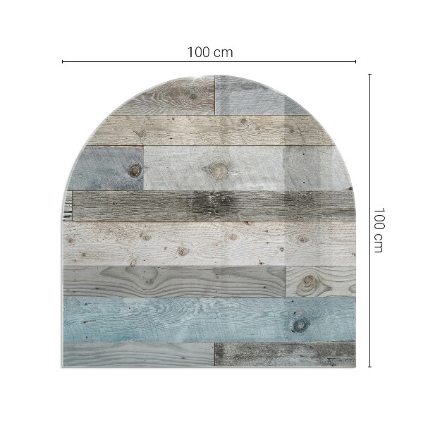 Panel kominkowy półowalny Kolory desek w różnorodnych tonacjach