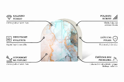 Panel kominkowy półowalny Deski w naturalnym stylu