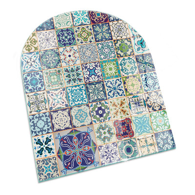 Panel kominkowy półowalny Mozaikowe wzory dekoracyjne