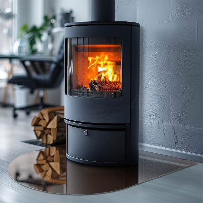 Panel kominkowy półowalny Kolor Brązowy