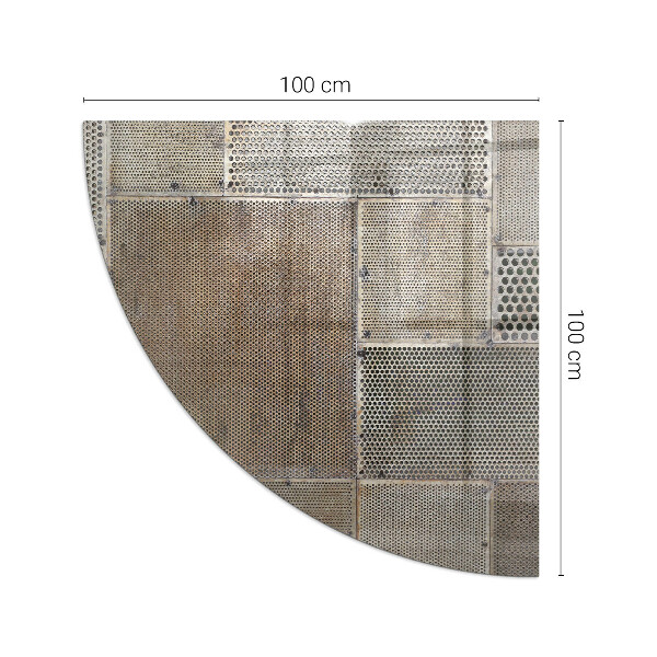 Podstawka pod kominek ćwiartka Motyw perforowanej stali