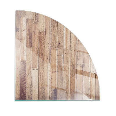 Podstawka pod kominek ćwiartka Drewniany wzór w geometrycznym układzie