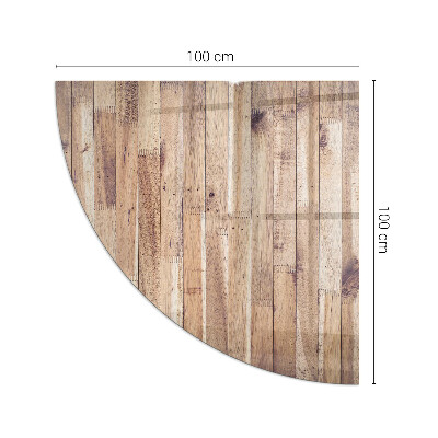 Podstawka pod kominek ćwiartka Drewniany wzór w geometrycznym układzie