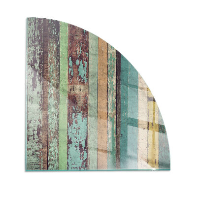 Szkło pod kozę ćwiartka Kolory desek w różnych tonach