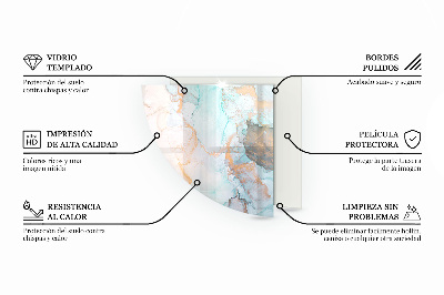 Szkło pod kozę ćwiartka Kolory desek w różnych tonach