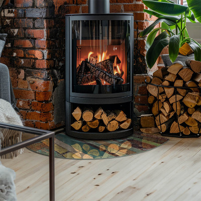 Szkło pod kozę ćwiartka Kolory desek w różnych tonach