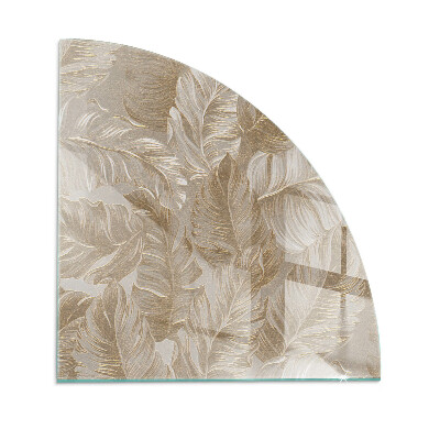 Podstawka pod kominek ćwiartka Wzory delikatnych liści