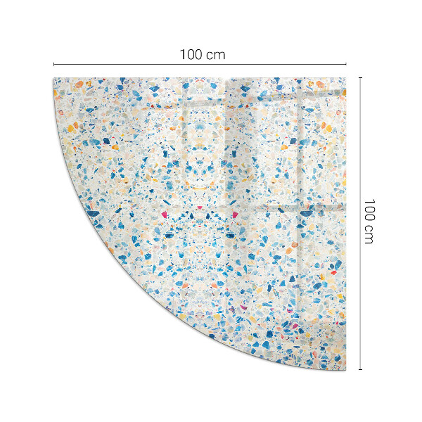 Podstawka pod kominek ćwiartka Abstrakcyjny motyw fakturowy