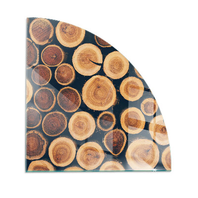 Podstawka pod kominek ćwiartka Skrzynka z obramowaniem z drewna