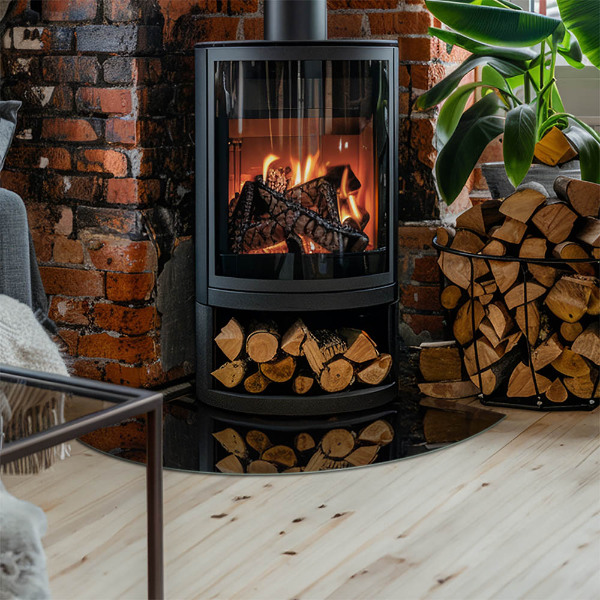 Szkło pod kozę ćwiartka Kolor Czarny