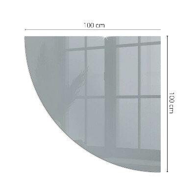 Szkło przed kominek ćwiartka Kolor Szary