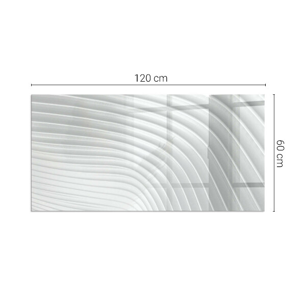 Szyba hartowana pod kominek Fale finezyjnych wzorów