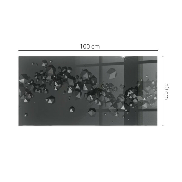 Podkładka pod kominek Kształty chmur w abstrakcyjnej kompozycji