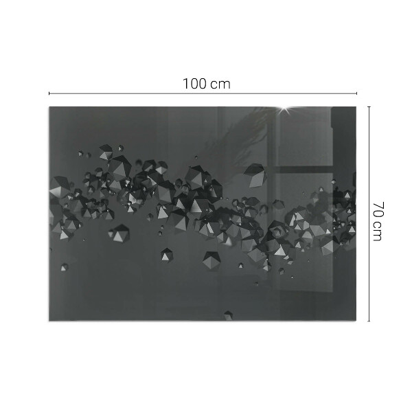 Podkładka pod kominek Kształty chmur w abstrakcyjnej kompozycji