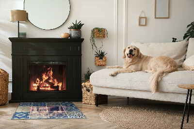 Podkładka pod kominek Stylowe wzory inspirowane ceramiką