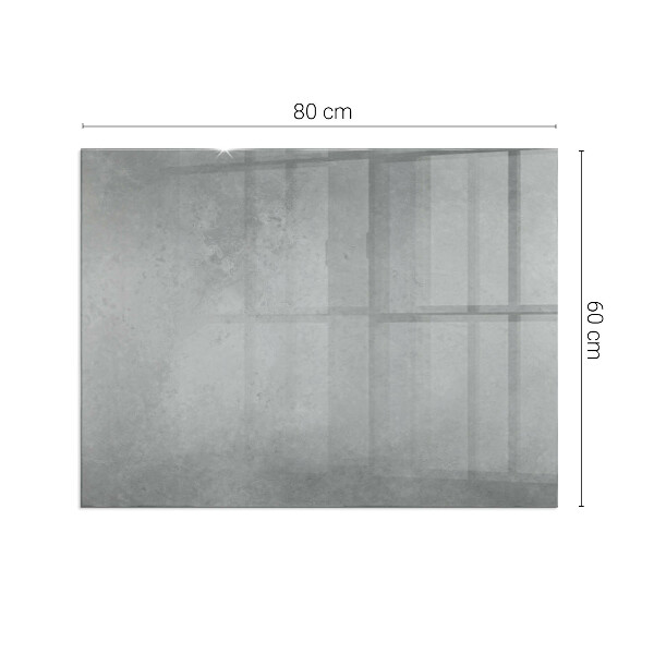 Szyba hartowana pod kominek Stylizacja z efektem betonu