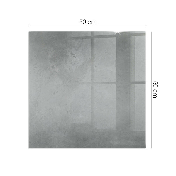 Szyba hartowana pod kominek Stylizacja z efektem betonu