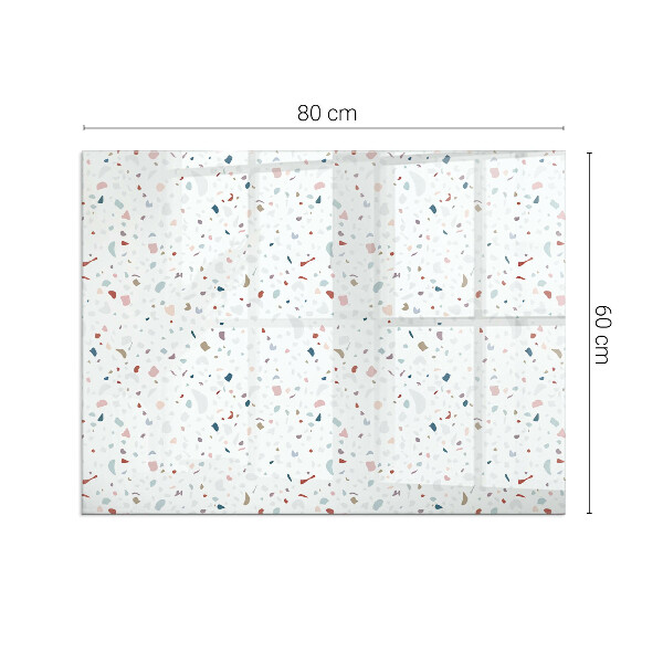 Szyba hartowana pod kominek Mikro kształty w subtelnej harmonii