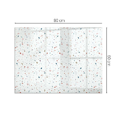 Szyba hartowana pod kominek Mikro kształty w subtelnej harmonii