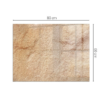 Szyba hartowana pod kominek Motyw autentycznego kamienia