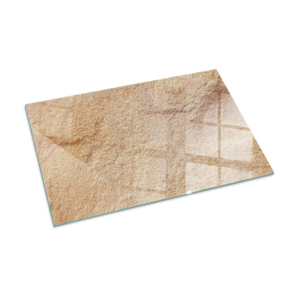 Szyba hartowana pod kominek Motyw autentycznego kamienia