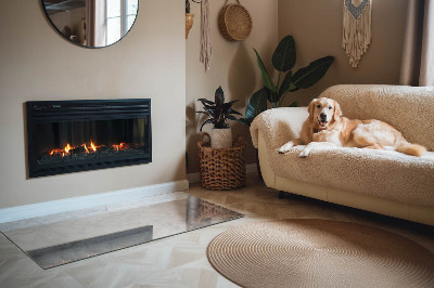 Podkładka pod kominek Elegancka struktura marmurowa w designie