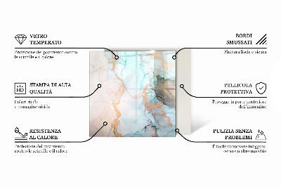 Podkładka pod kominek Klasyczny design marmuru