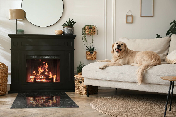 Podkładka pod kominek Klasyczny design marmuru