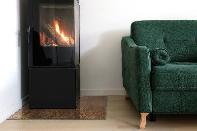 Podkładka pod kominek Motyw rdzy na metalowej strukturze