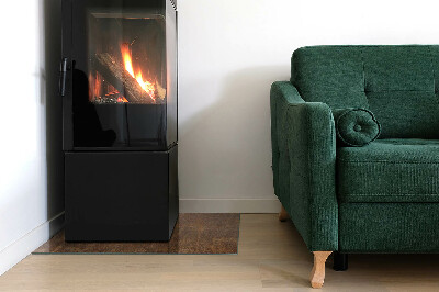 Podkładka pod kominek Motyw rdzy na metalowej strukturze